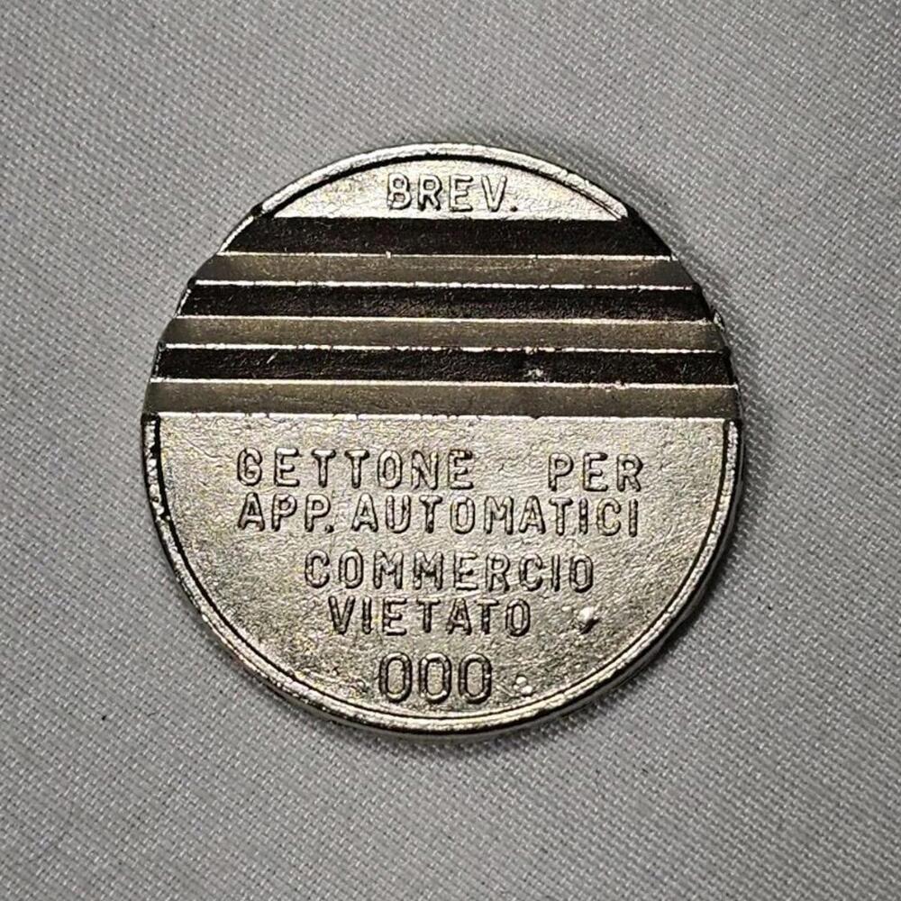 Vintage Gettone Italian Token Used for Automatic Vendkng Machines
